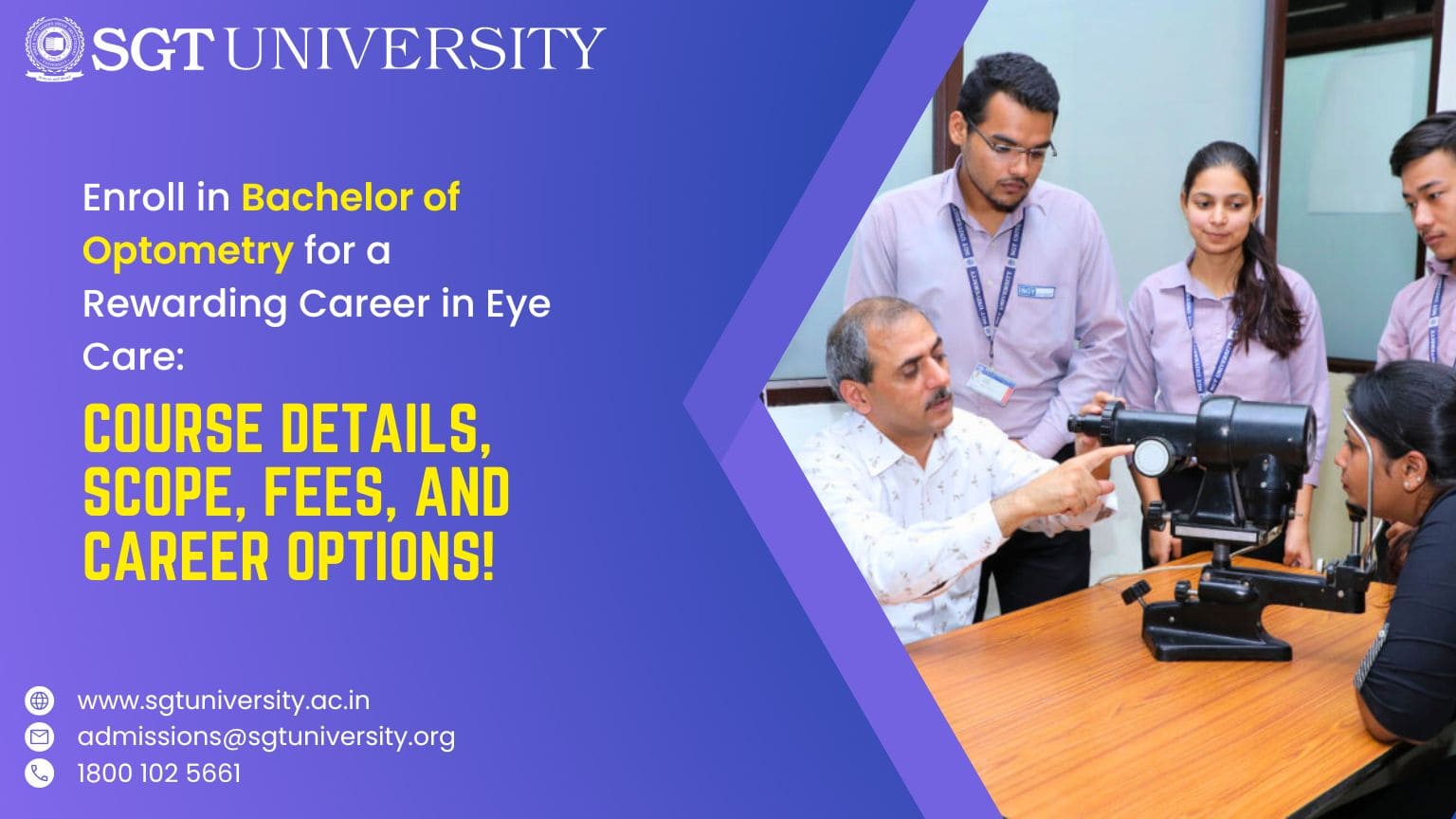 Bachelor of Optometry – Course Details, Career Scope, Admission, Fees